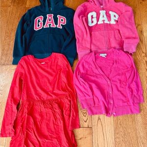 GAP Kids Pink and Red Hoodie & Dress Set